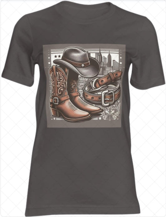 Men's Boots and Buckles T-Shirts